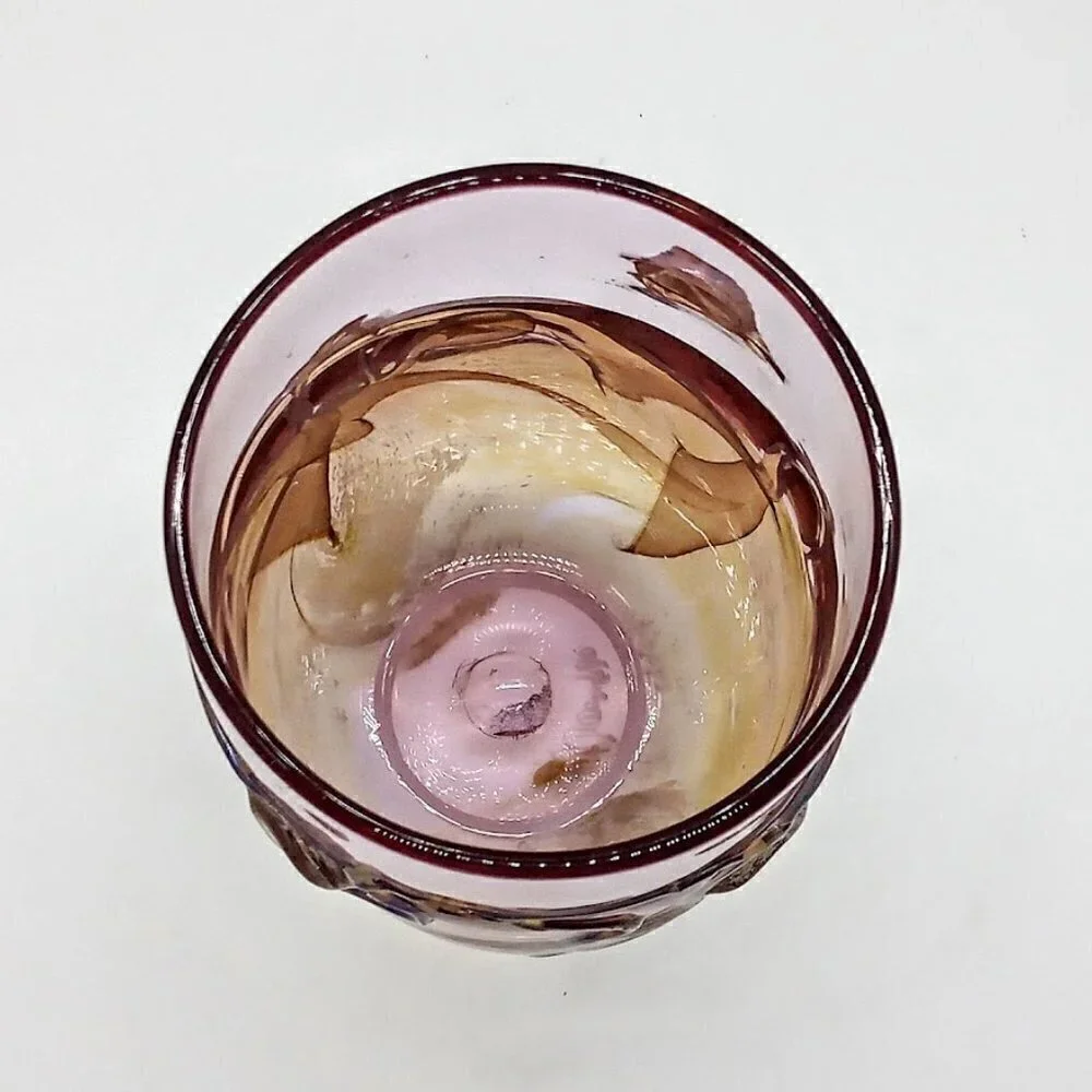 Vintage 1990s Warren Handblown Studio Art Glass Tumbler Vase